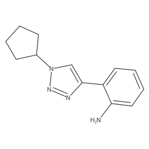 2-(1-cyclopentyl-1H-1,2,3-triazol-4-yl)aniline Structure