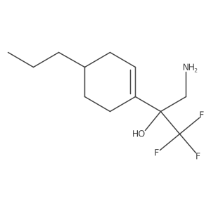 3-Amino-1,1,1-trifluoro-2-(4-propylcyclohex-1-en-1-yl)propan-2-ol结构式