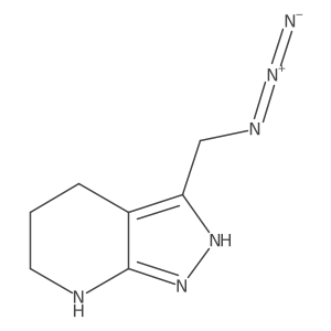 3-(azidomethyl)-1H,4H,5H,6H,7H-pyrazolo[3,4-b]pyridine结构式
