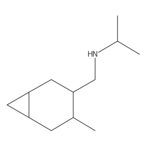 ({4-Methylbicyclo[4.1.0]heptan-3-yl}methyl)(propan-2-yl)amine结构式