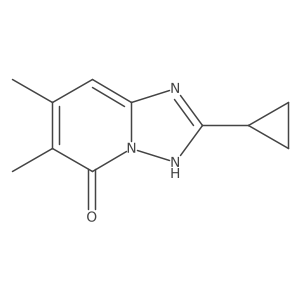 2-Cyclopropyl-6,7-dimethyl-[1,2,4]triazolo[1,5-a]pyridin-5-ol结构式