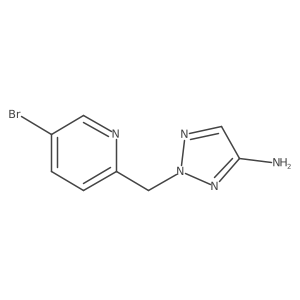 2-[(5-bromopyridin-2-yl)methyl]-2H-1,2,3-triazol-4-amine结构式