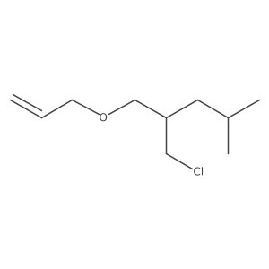 2-(Chloromethyl)-4-methyl-1-(prop-2-en-1-yloxy)pentane Structure