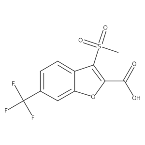 3-Methanesulfonyl-6-(trifluoromethyl)-1-benzofuran-2-carboxylic acid Structure