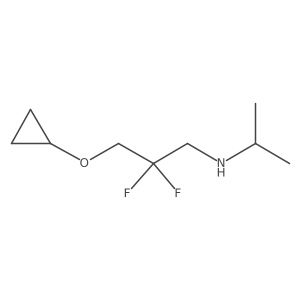 (3-Cyclopropoxy-2,2-difluoropropyl)(propan-2-yl)amine结构式