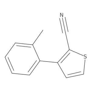 3-(2-Methylphenyl)thiophene-2-carbonitrile Structure