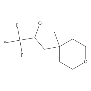 1,1,1-Trifluoro-3-(4-methyloxan-4-yl)propan-2-ol Structure