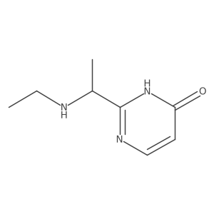 2-[1-(Ethylamino)ethyl]pyrimidin-4-ol Structure