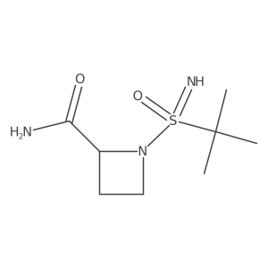 1-[Tert-butyl(imino)oxo-lambda6-sulfanyl]azetidine-2-carboxamide结构式