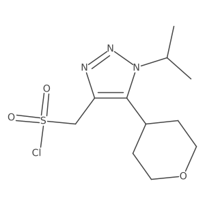 [5-(oxan-4-yl)-1-(propan-2-yl)-1H-1,2,3-triazol-4-yl]methanesulfonyl chloride Structure
