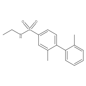 N-ethyl-3-methyl-4-(2-methylphenyl)benzene-1-sulfonamide结构式