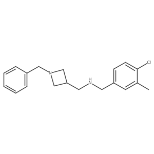[(1-Benzylazetidin-3-yl)methyl][(4-chloro-3-methylphenyl)methyl]amine结构式