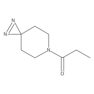 1-{1,2,6-Triazaspiro[2.5]oct-1-en-6-yl}propan-1-one Structure