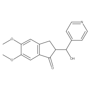 2-(Hydroxy(pyridin-4-yl)methyl)-5,6-dimethoxy-2,3-dihydro-1H-inden-1-one Structure