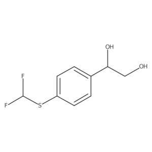 1-{4-[(Difluoromethyl)sulfanyl]phenyl}ethane-1,2-diol Structure