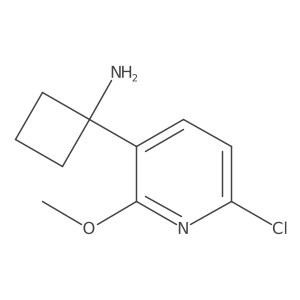 1-(6-Chloro-2-methoxypyridin-3-yl)cyclobutan-1-amine Structure