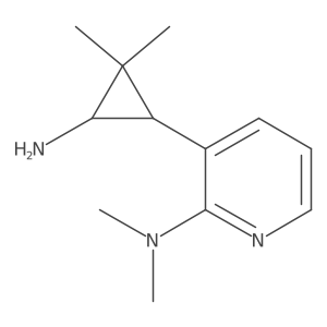 3-(3-amino-2,2-dimethylcyclopropyl)-N,N-dimethylpyridin-2-amine Structure