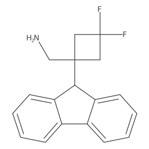 1-[1-(9H-fluoren-9-yl)-3,3-difluorocyclobutyl]methanamine Structure