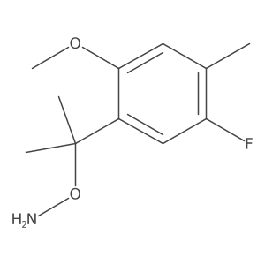 O-[2-(5-fluoro-2-methoxy-4-methylphenyl)propan-2-yl]hydroxylamine Structure