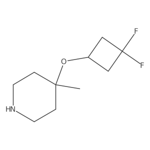 4-(3,3-Difluorocyclobutoxy)-4-methylpiperidine Structure