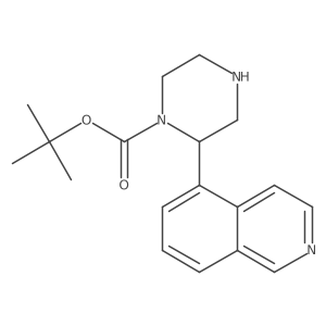 Tert-butyl 2-(isoquinolin-5-yl)piperazine-1-carboxylate Structure