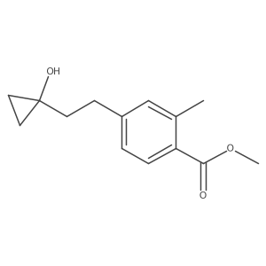 Methyl 4-[2-(1-hydroxycyclopropyl)ethyl]-2-methylbenzoate Structure