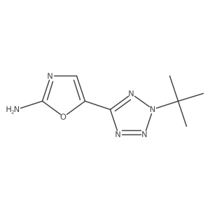 5-(2-tert-butyl-2H-1,2,3,4-tetrazol-5-yl)-1,3-oxazol-2-amine Structure