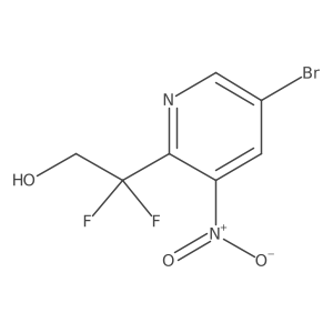 2-(5-Bromo-3-nitropyridin-2-yl)-2,2-difluoroethan-1-ol Structure