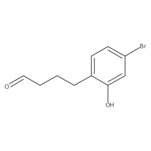 4-(4-Bromo-2-hydroxyphenyl)butanal结构式