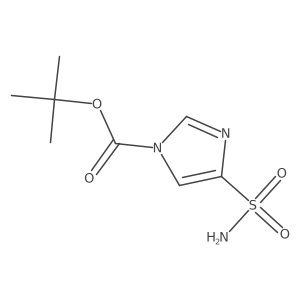 tert-butyl 4-sulfamoyl-1H-imidazole-1-carboxylate结构式