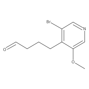 4-(3-Bromo-5-methoxypyridin-4-yl)butanal Structure