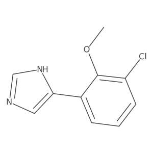 4-(3-chloro-2-methoxyphenyl)-1H-imidazole结构式