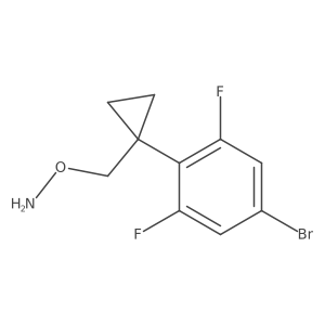 O-{[1-(4-bromo-2,6-difluorophenyl)cyclopropyl]methyl}hydroxylamine Structure