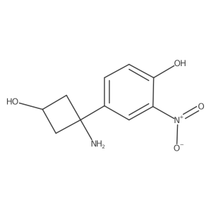 4-(1-Amino-3-hydroxycyclobutyl)-2-nitrophenol Structure