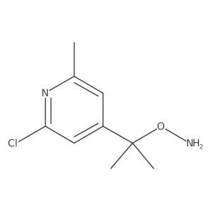 O-[2-(2-chloro-6-methylpyridin-4-yl)propan-2-yl]hydroxylamine Structure