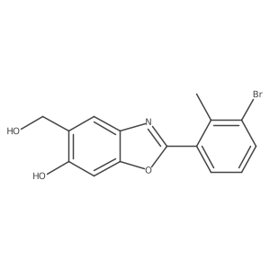 2-(3-Bromo-2-methylphenyl)-6-hydroxy-5-benzoxazolemethanol结构式