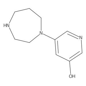 5-(1,4-Diazepan-1-yl)pyridin-3-ol结构式
