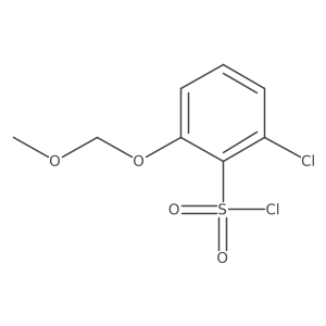2-Chloro-6-(methoxymethoxy)benzene-1-sulfonyl chloride结构式