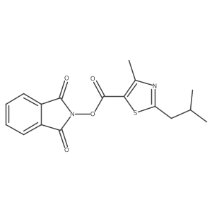 1,3-dioxo-2,3-dihydro-1H-isoindol-2-yl 4-methyl-2-(2-methylpropyl)-1,3-thiazole-5-carboxylate Structure