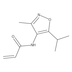 N-(3-Methyl-5-propan-2-yl-1,2-oxazol-4-yl)prop-2-enamide结构式