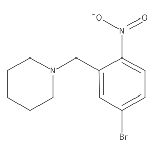 1-(5-Bromo-2-nitrobenzyl)-piperidine结构式