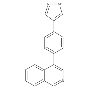 4-[4-(1H-Pyrazol-4-yl)-phenyl]-isoquinoline结构式