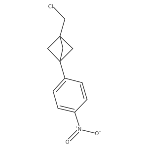 1-(Chloromethyl)-3-(4-nitrophenyl)bicyclo[1.1.1]pentane Structure