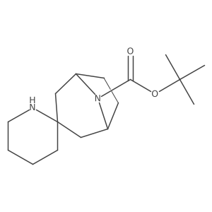 Tert-butyl spiro[8-azabicyclo[3.2.1]octane-3,2'-piperidine]-8-carboxylate Structure
