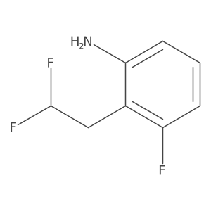 2-(2,2-Difluoroethyl)-3-fluoroaniline Structure