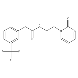 N-(2-(2-oxopyrimidin-1(2H)-yl)ethyl)-2-(3-(trifluoromethyl)phenyl)acetamide Structure