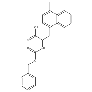 (2S)-2-{[(benzyloxy)carbonyl]amino}-3-(4-methylnaphthalen-1-yl)propanoic acid结构式
