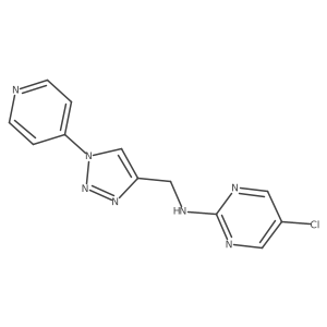 5-chloro-N-{[1-(pyridin-4-yl)-1H-1,2,3-triazol-4-yl]methyl}pyrimidin-2-amine结构式