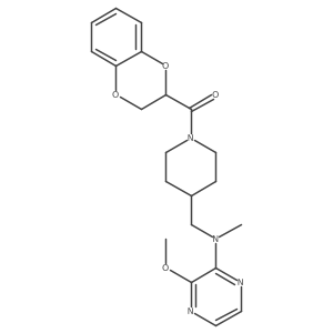 N-{[1-(2,3-dihydro-1,4-benzodioxine-2-carbonyl)piperidin-4-yl]methyl}-3-methoxy-N-methylpyrazin-2-amine结构式