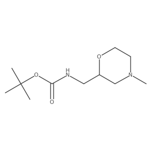 tert-Butyl (S)-((4-methylmorpholin-2-yl)methyl)carbamate Structure